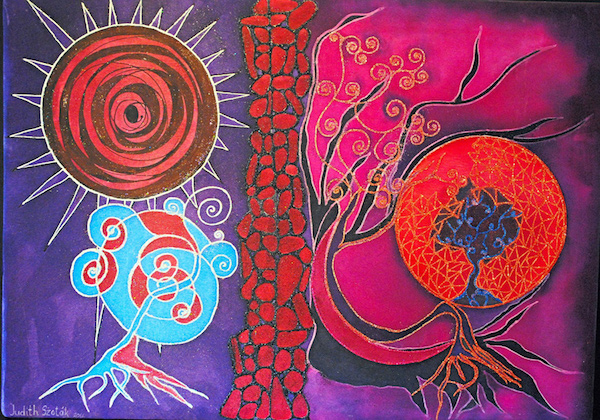 The magic of silk painting